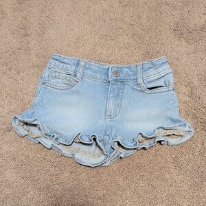 Janie and Jack Ruffle Denim Shorts
